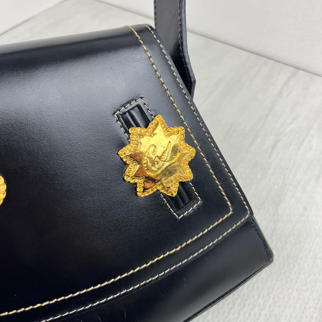 希少✨ Christian Lacroix ハンドバッグ ゴールド金具 レザー