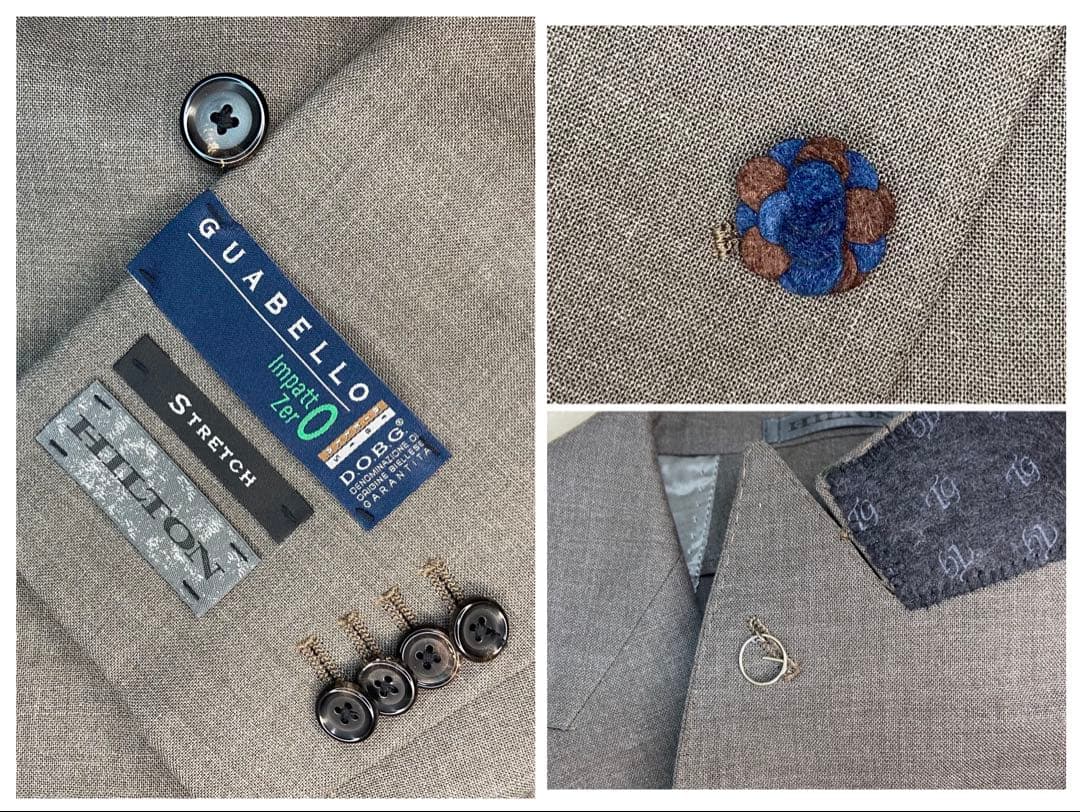 新品✨️HILTON 戸賀モデル GUABELLO ダブル ストレッチ スーツ