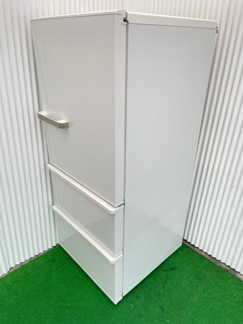 902アクア おしゃれホワイト 3ドア冷蔵庫 272L 高年式 右開き 高さ低め