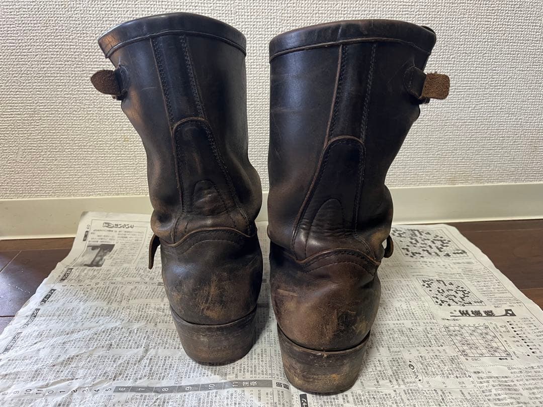 MOTO Motor 茶芯 レザーブーツ 1003ブーツ エンジニア