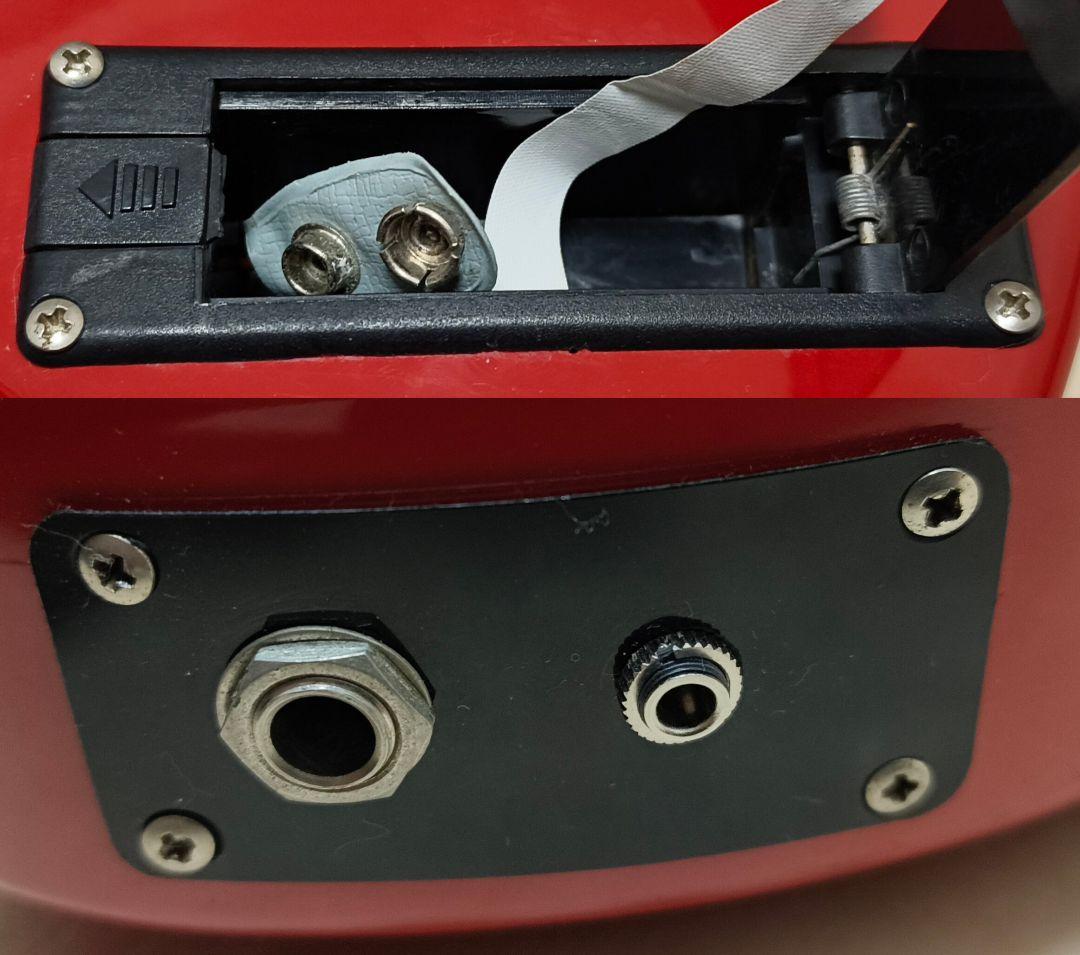 【美品】ZO-3 レッド アンプ内蔵ミニギター ヘッドフォン端子付き！！