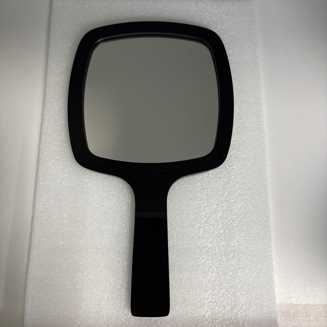 CHANEL ブラック ハンドミラー スクエア
