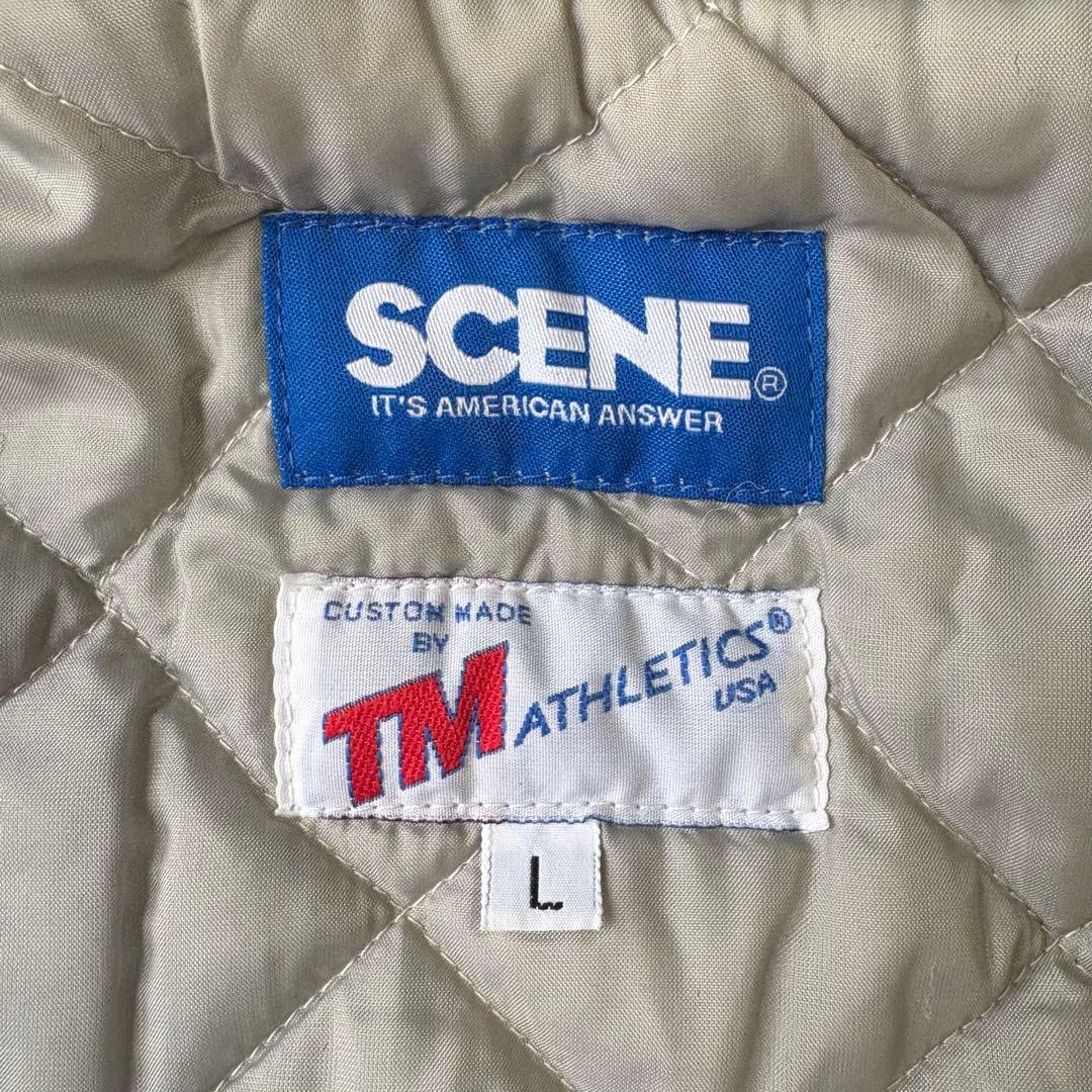 SCENE VAN TM ATHLETICS スタジャン オールブラック L