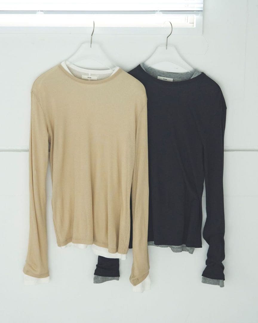 アンヌーク　anuke Layered Sheer Long T-shirts