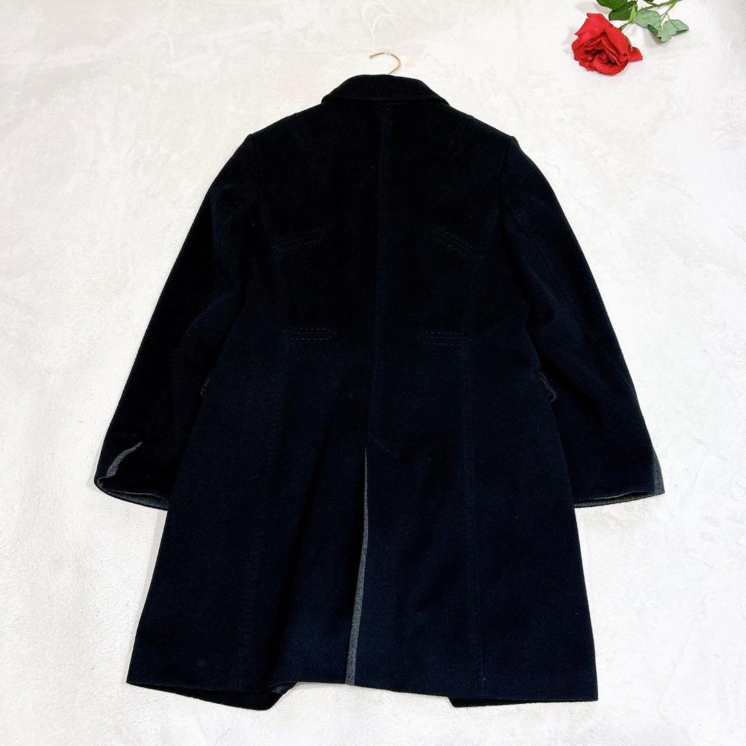 新品同様✨　ポールスミス　ウール　カシミヤ　ロング　コート　ブラック　XXL