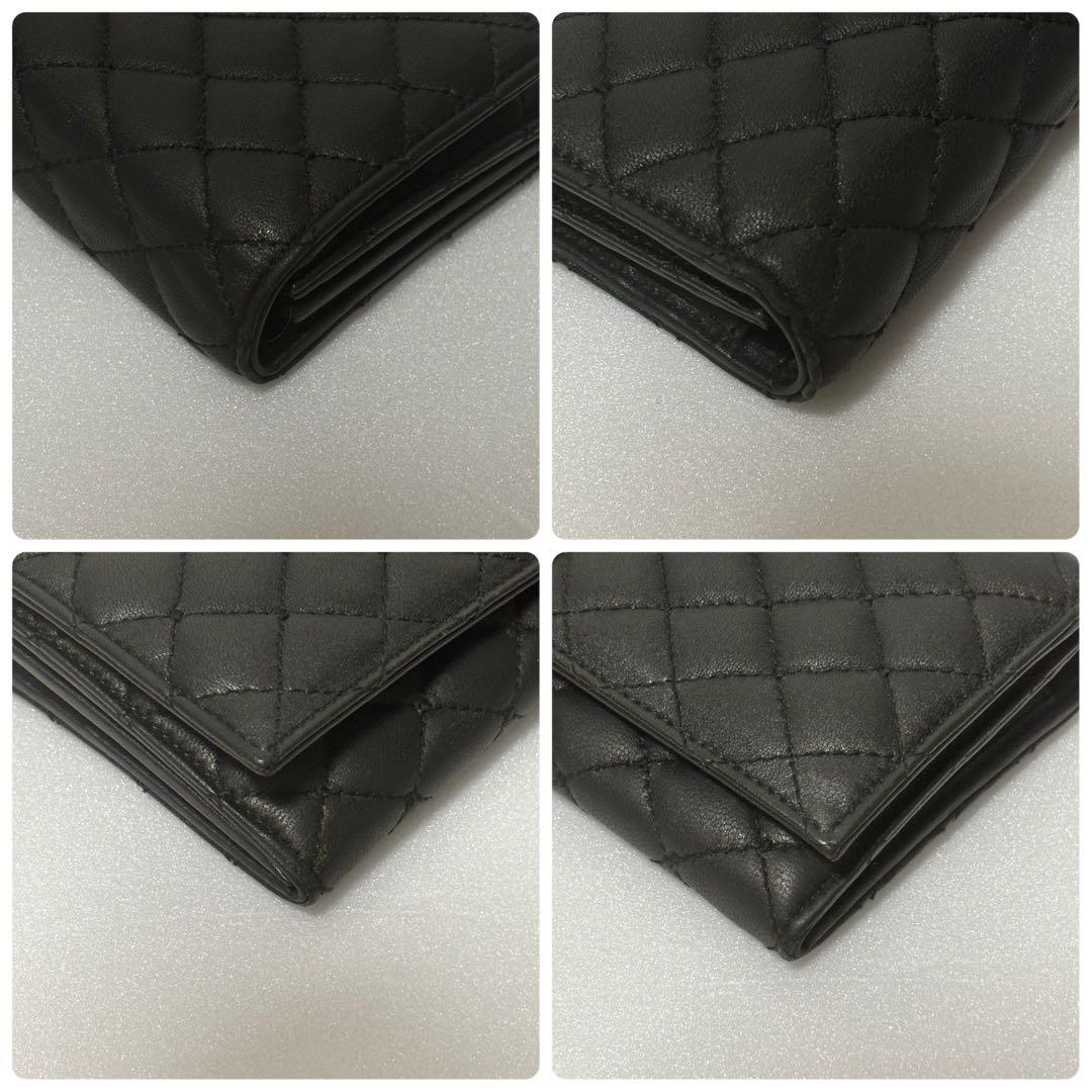 ドルチェアンドガッバーナ キルティング 長財布 黒　ゴールド金具　箱付　保証書