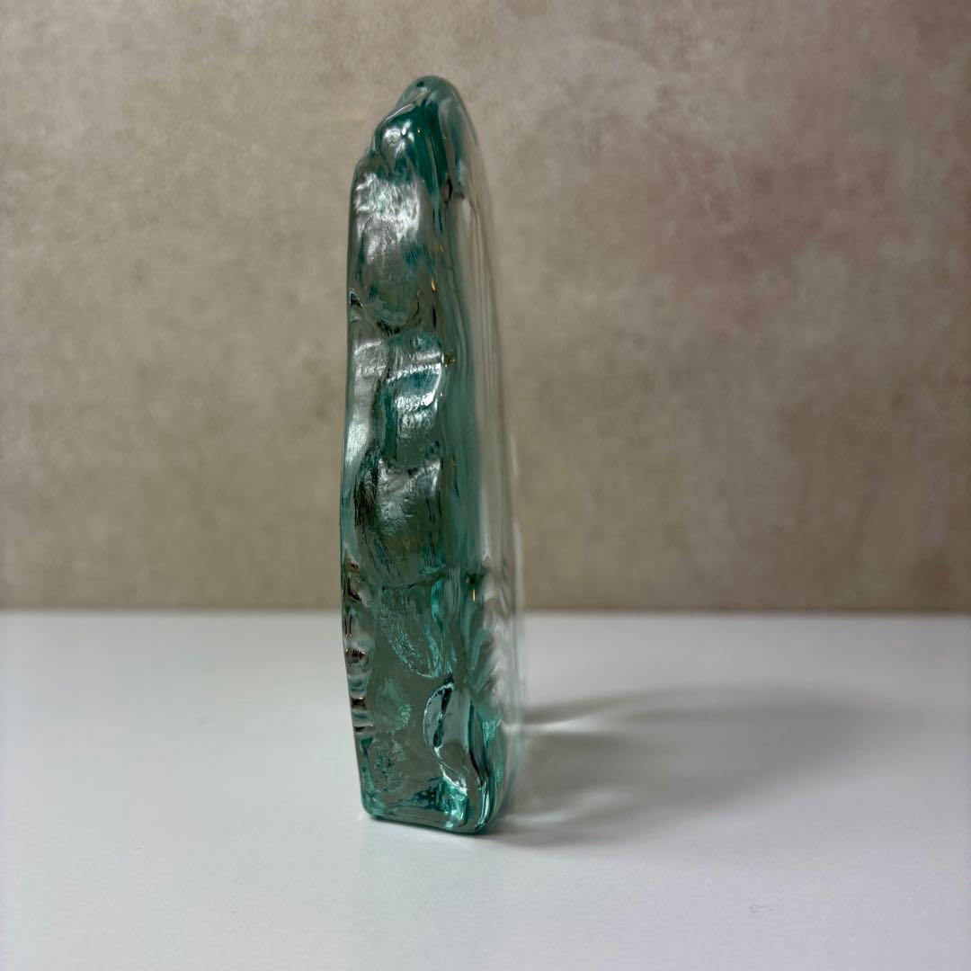 ガラス製のハンドオブジェ ミッドセンチュリー ポストモダン ヴィンテージ