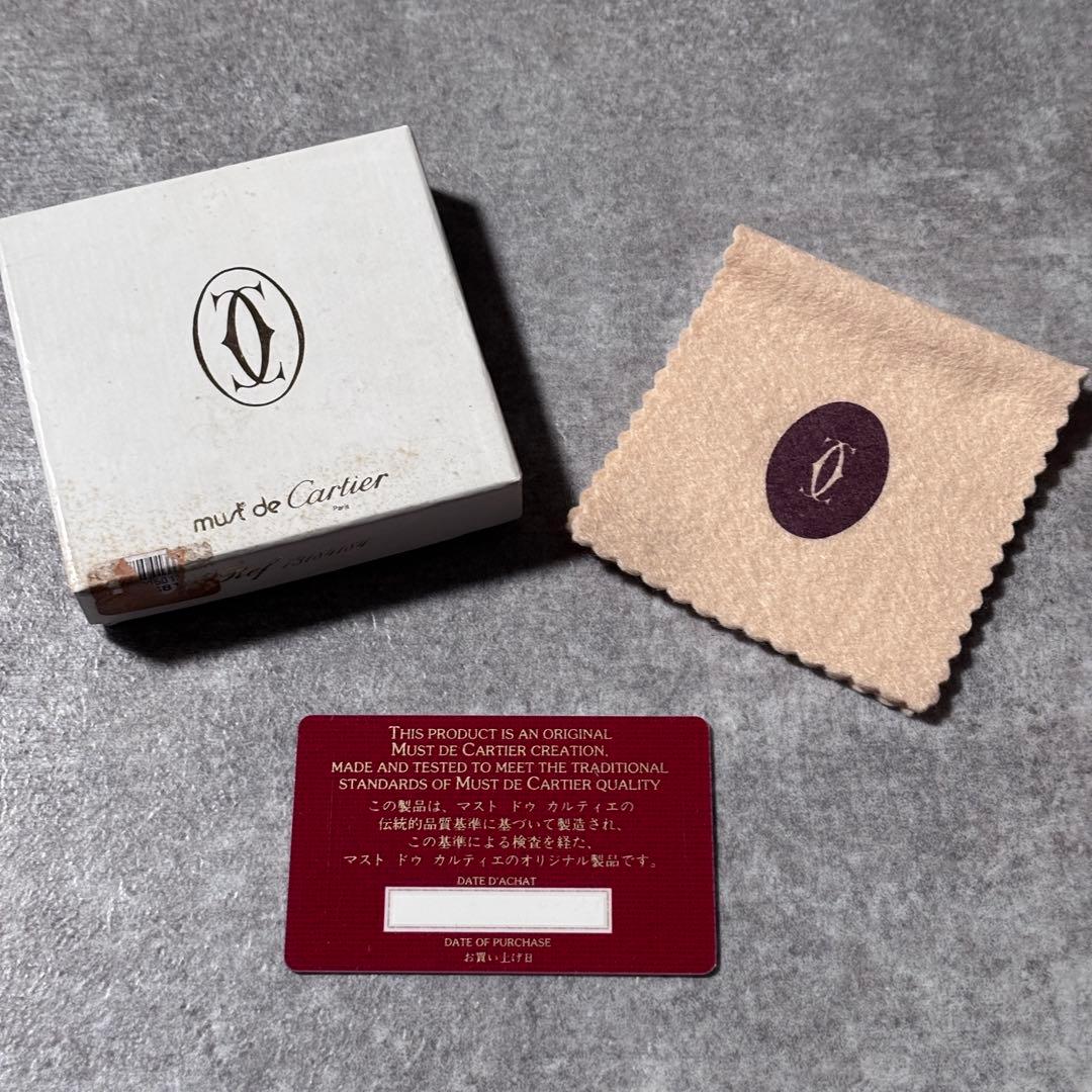 未使用 カルティエ マストライン 小銭入れ ケース ゴールド金具 ボルドー