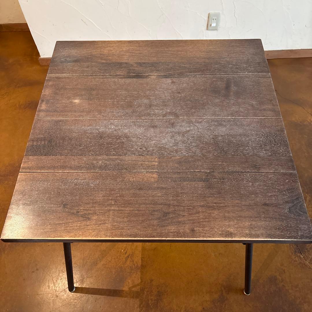 BIMAKES天然木とアイアンのダイニングテーブル　B