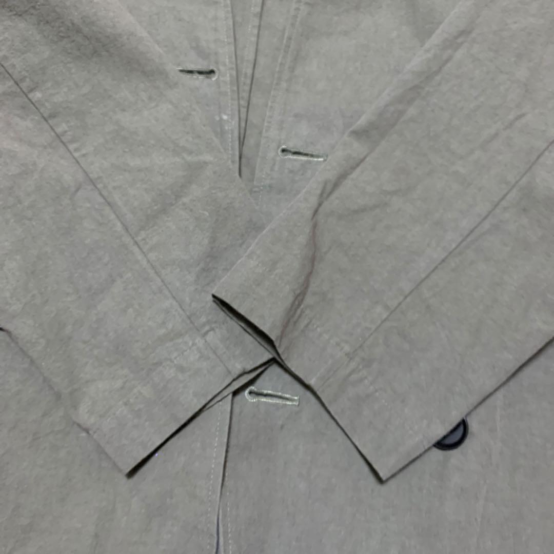 【訳アリ値下げ】HAU coat canvas カーキ　コート　キャンバス　ハウ