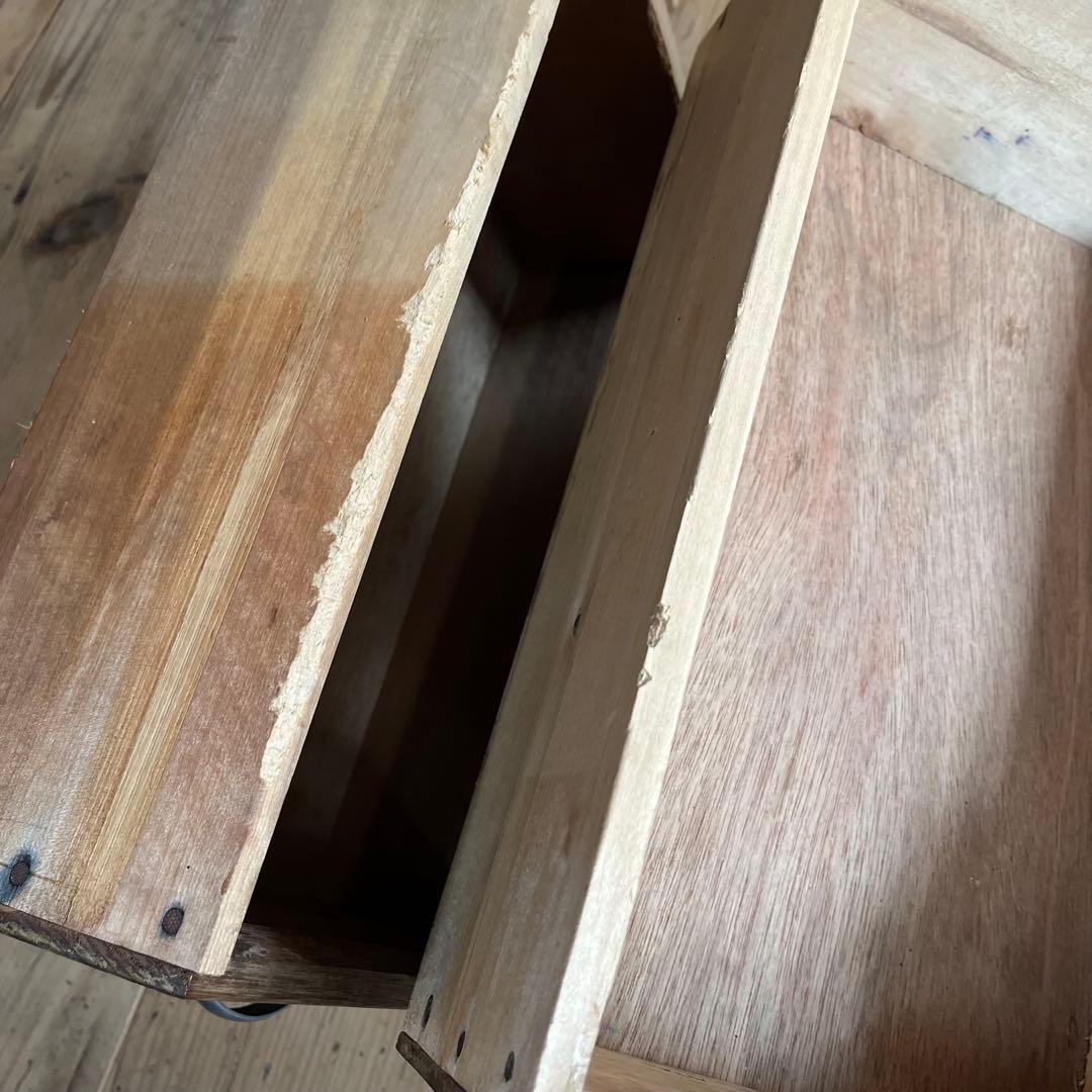 アンティーク 片袖机 テーブル デスク 昭和レトロ z721