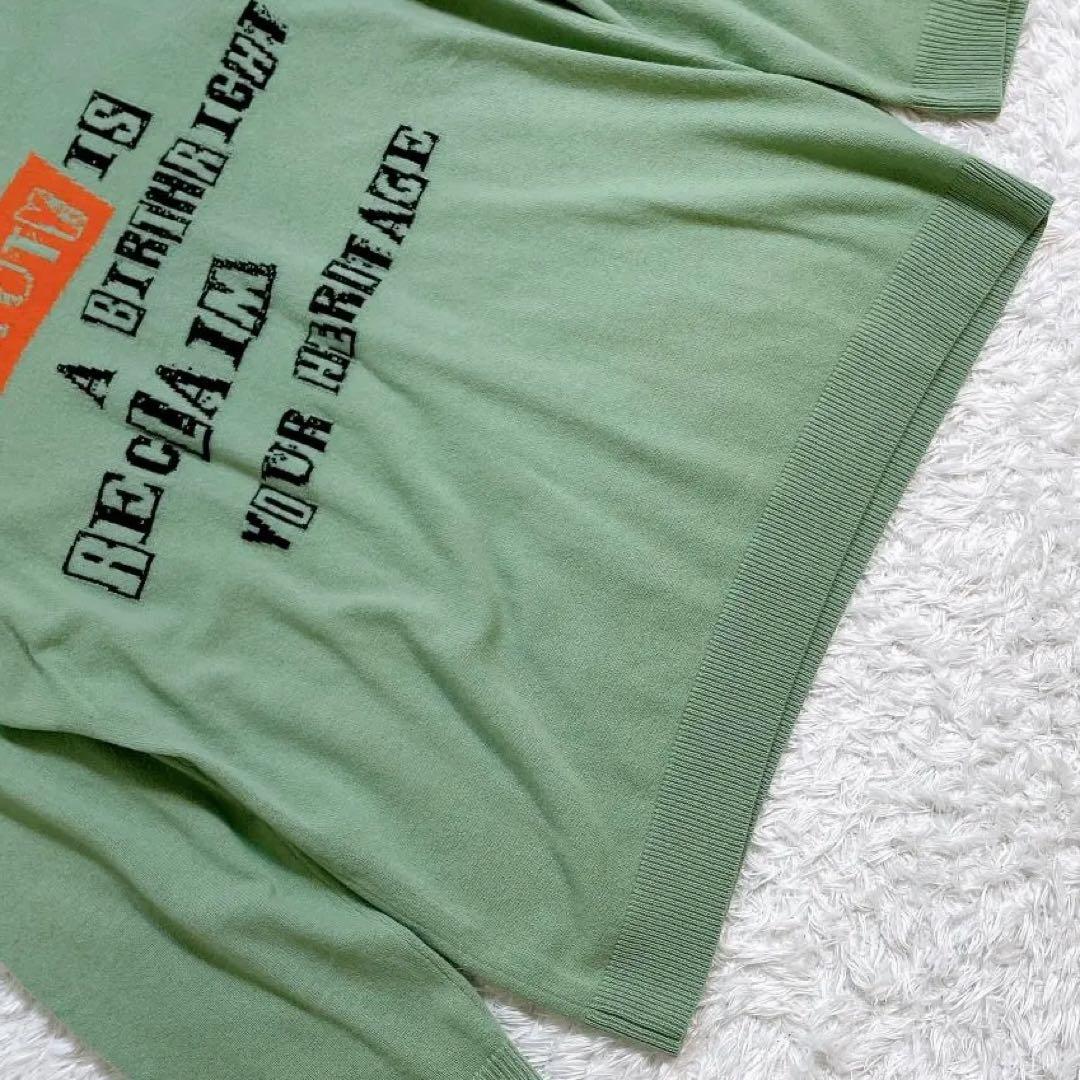 VALENTINO ジェイミーリード コラボニット カシミヤ混 グリーン XL