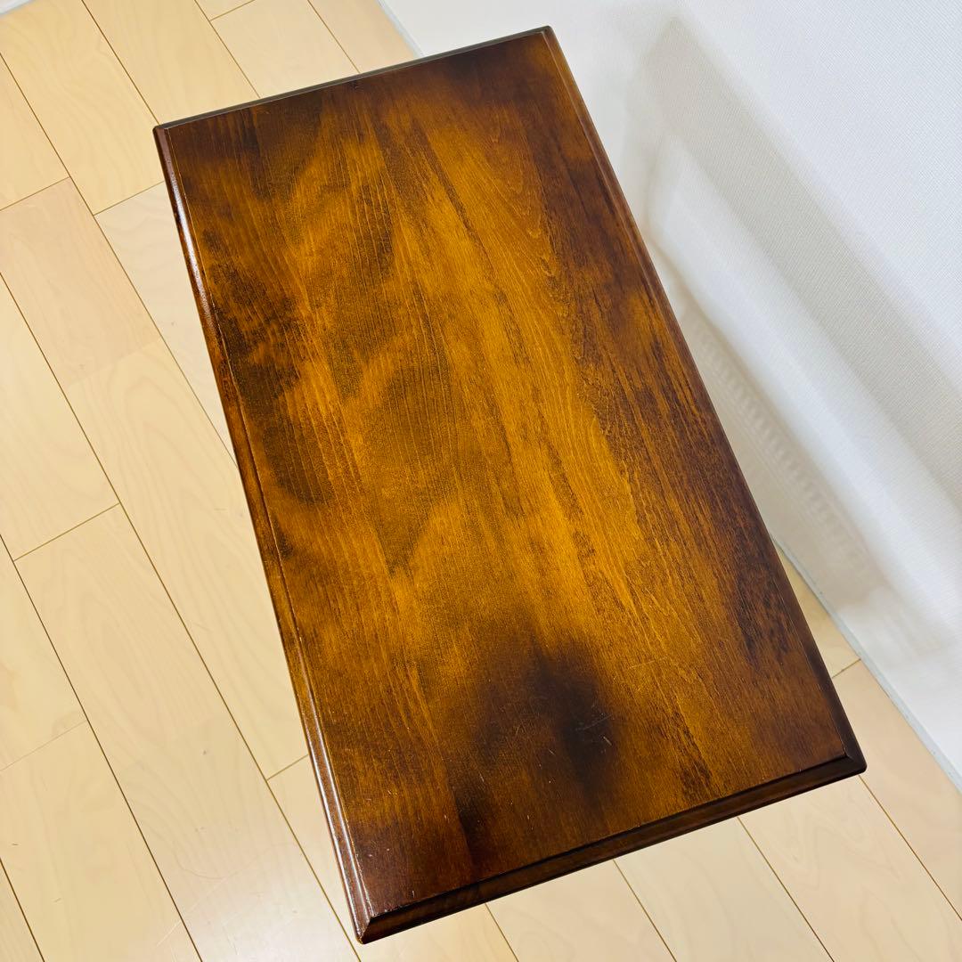 【希少品】カリモクkarimoku コロニアル サイドテーブル マガジンラック付