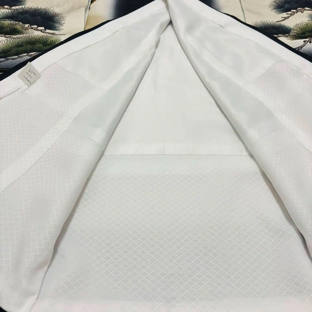 【新品】大兜総刺繍 正絹 本金箔ぼかし 一本松 京友禅 お宮参り 産着 男の子