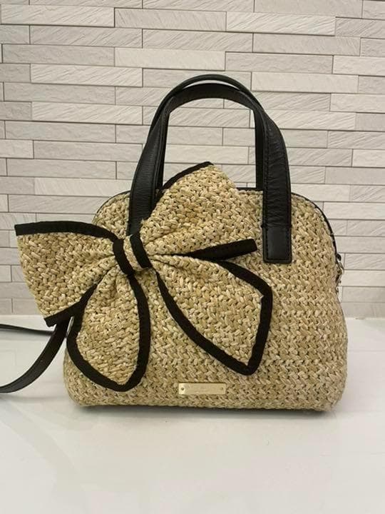 ケイトスペード　リボンショルダーカゴバック