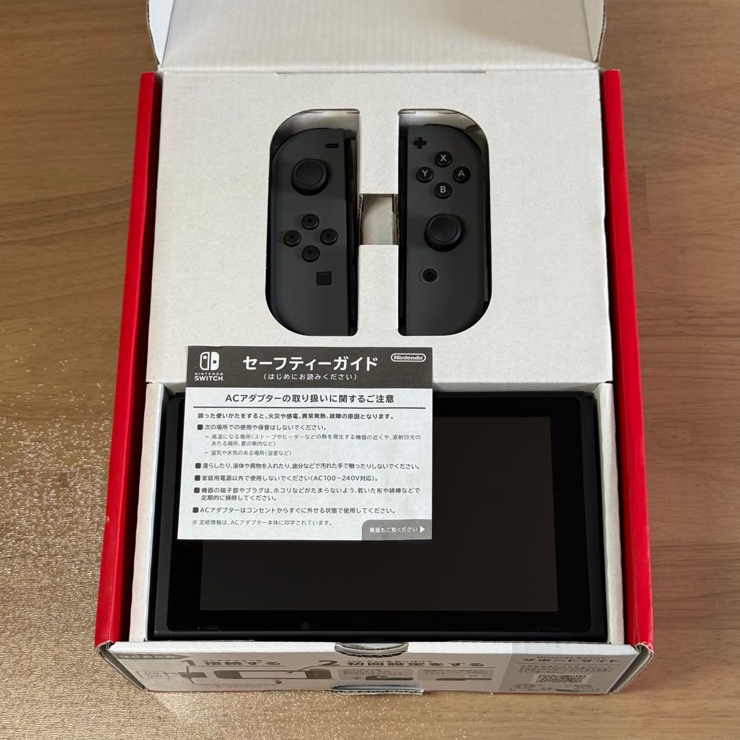6-152 Switch 本体 新型 グレー 箱付き