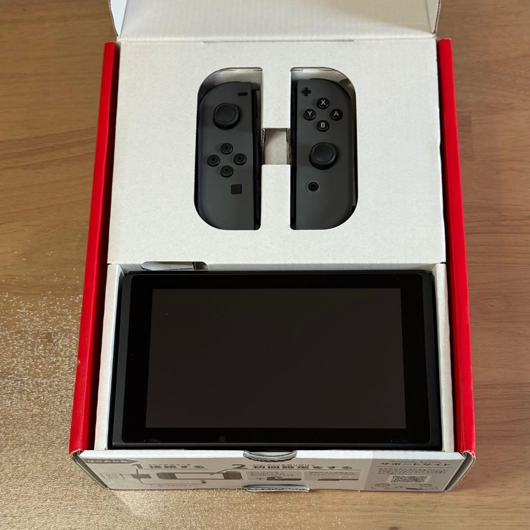 6-152 Switch 本体 新型 グレー 箱付き