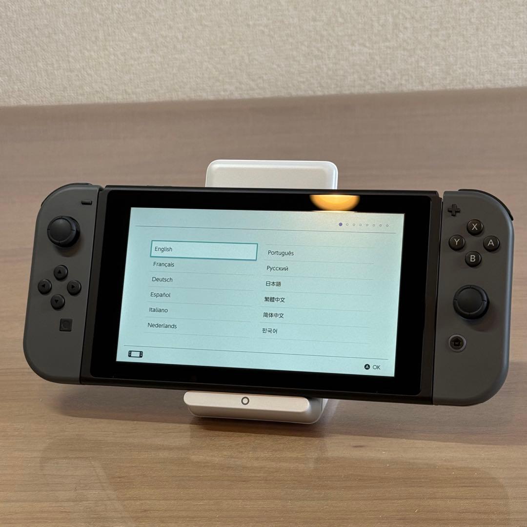 6-152 Switch 本体 新型 グレー 箱付き