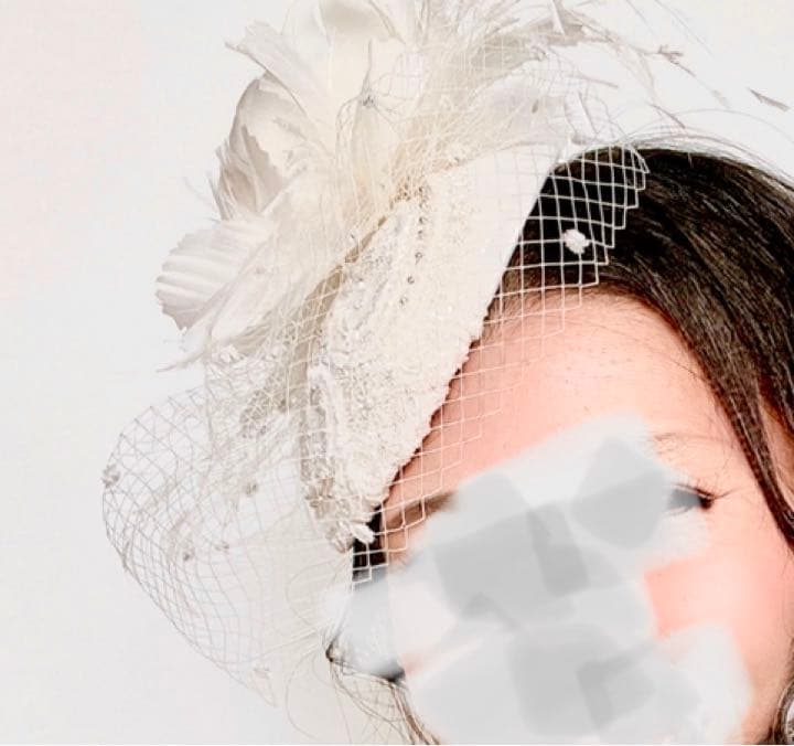 ca4la bridalカシラブライダル❤︎トーク帽 ベール羽根付き