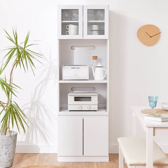 レンジ台 レンジボード 炊飯器も置ける コンセント付き ハイタイプ