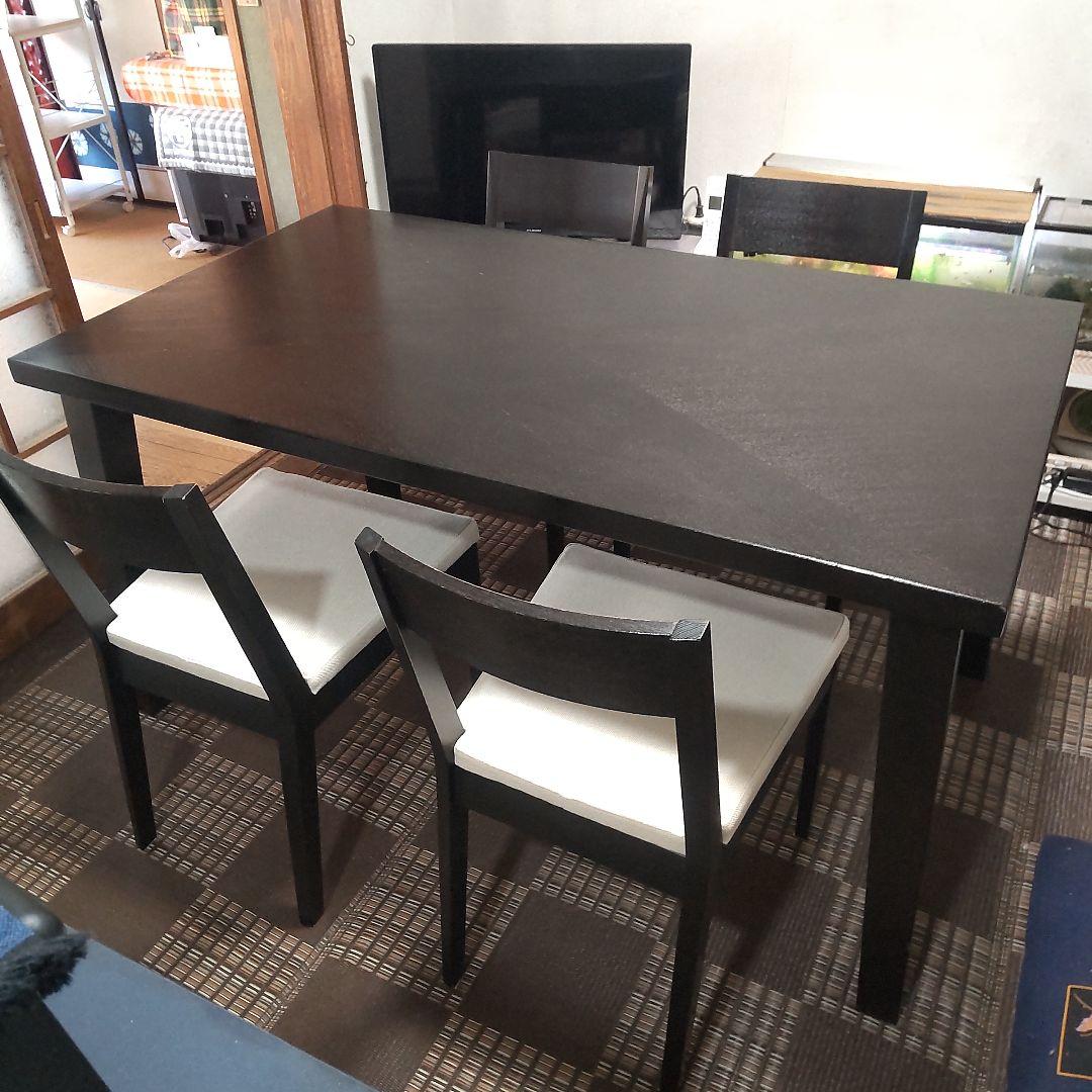 野田産業 ダイニングテーブルと椅子4脚