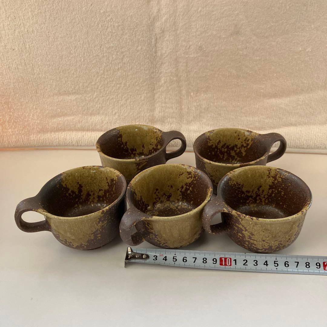 山壽　食器27点セット 無骨な味わい　皿　小鉢　コーヒーカップ　茶色