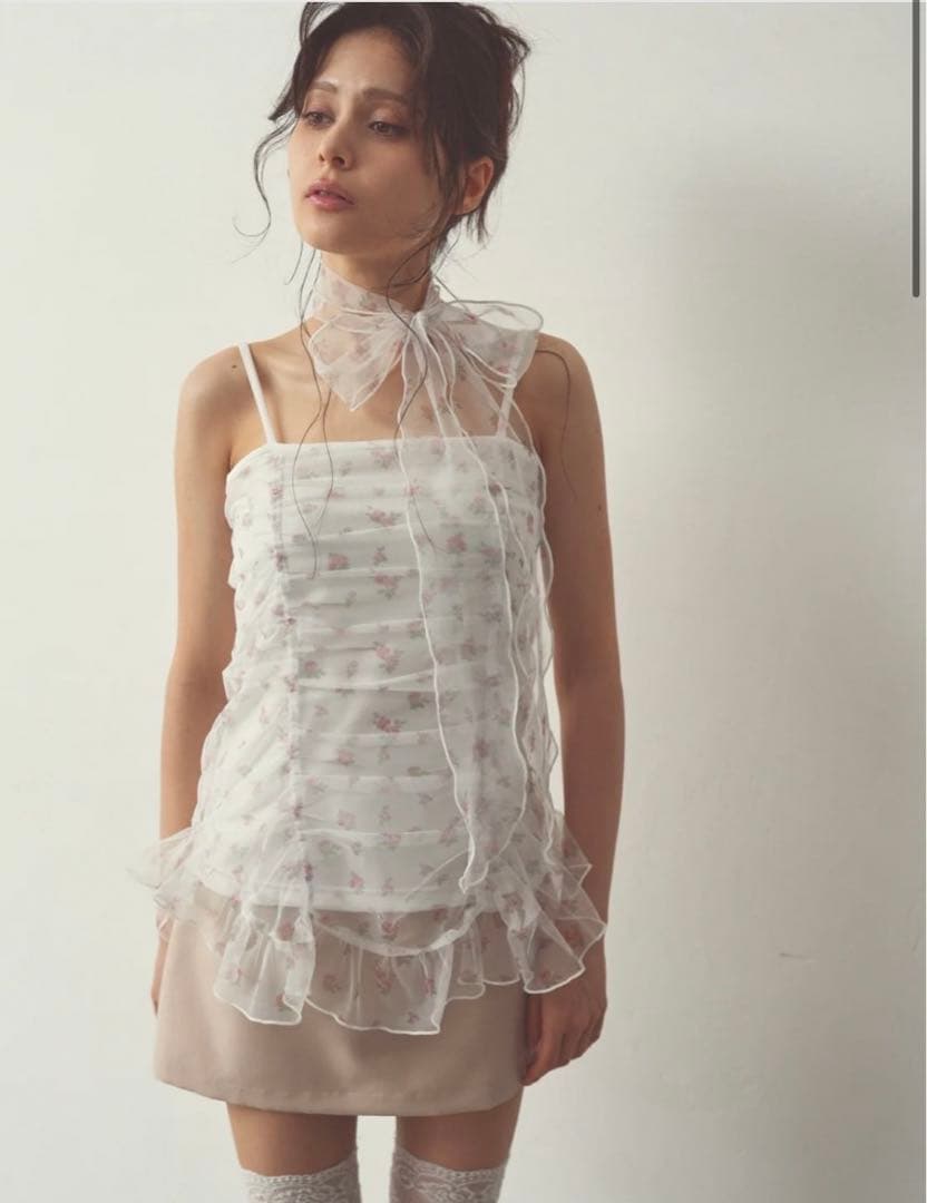 ペリキュール　pellicule mellow gather camisole