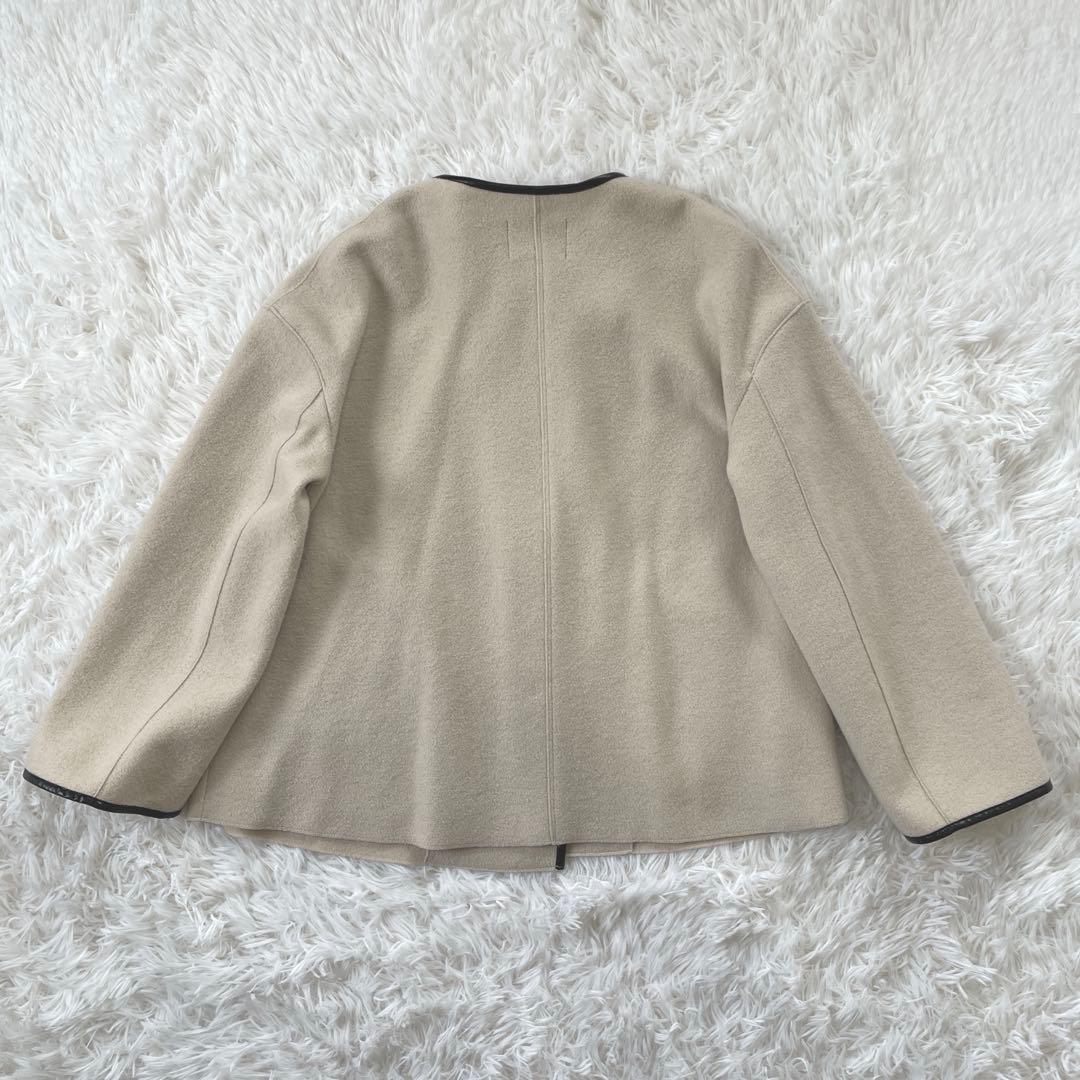 23区 コンプレストパイル ノーカラー アウター 32