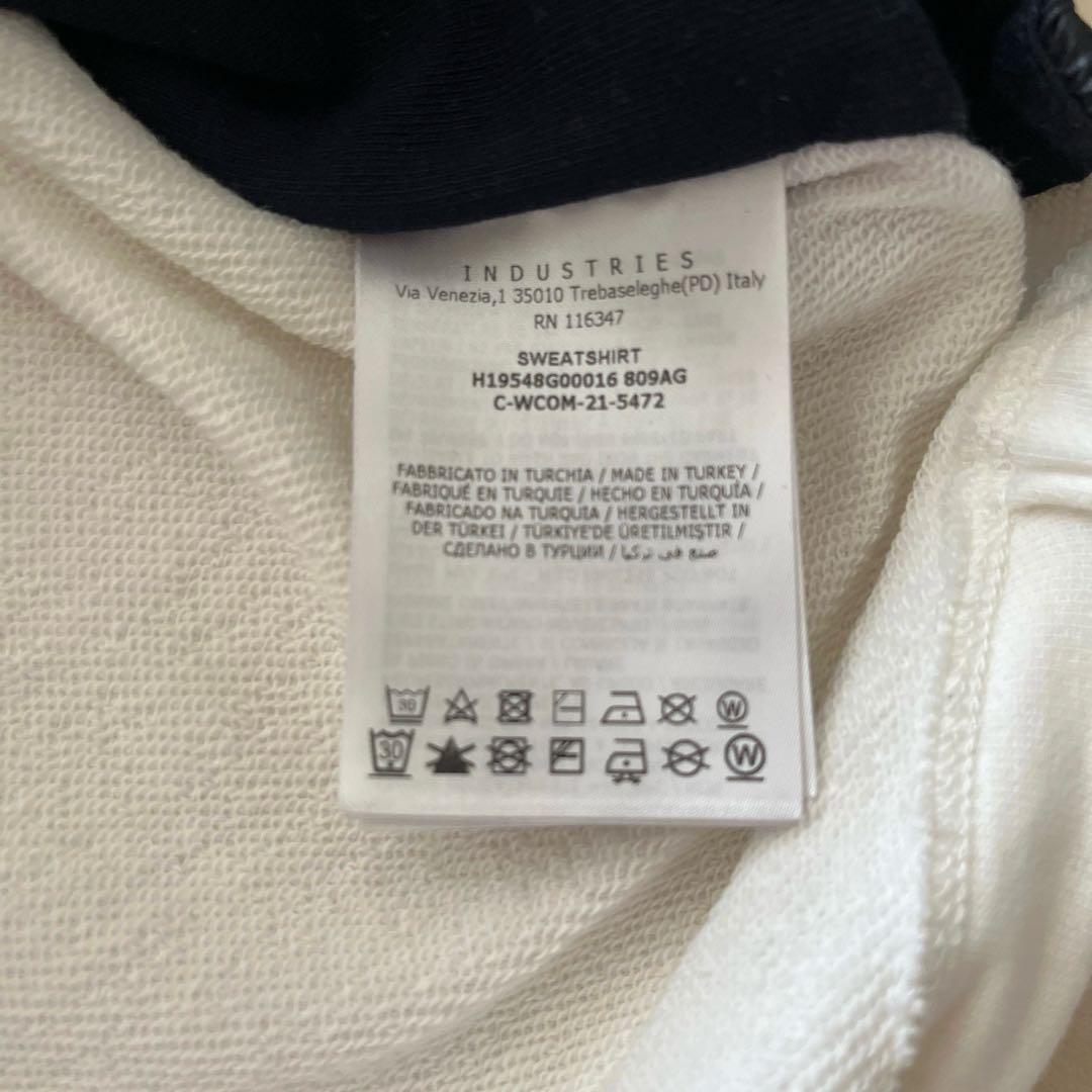 モンクレール　トレーナー　14A レディースMくらい　ホワイト系　スエット