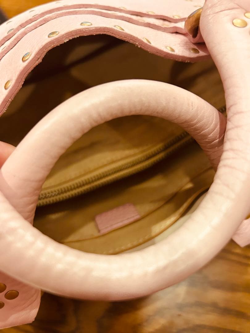 セリーヌ激レア★スタッズ付きブギーバッグピンク保存袋付きクリーニング済み