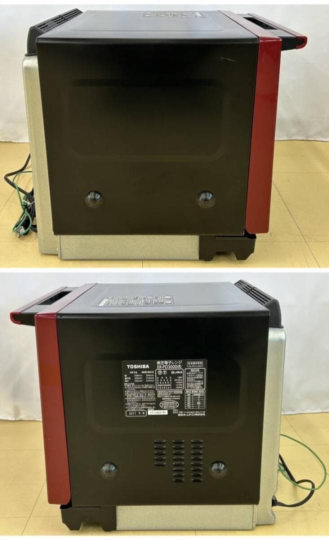 ★美品★東芝 電子レンジ ER-PD3000(R) 2017年製 オーブンレンジ
