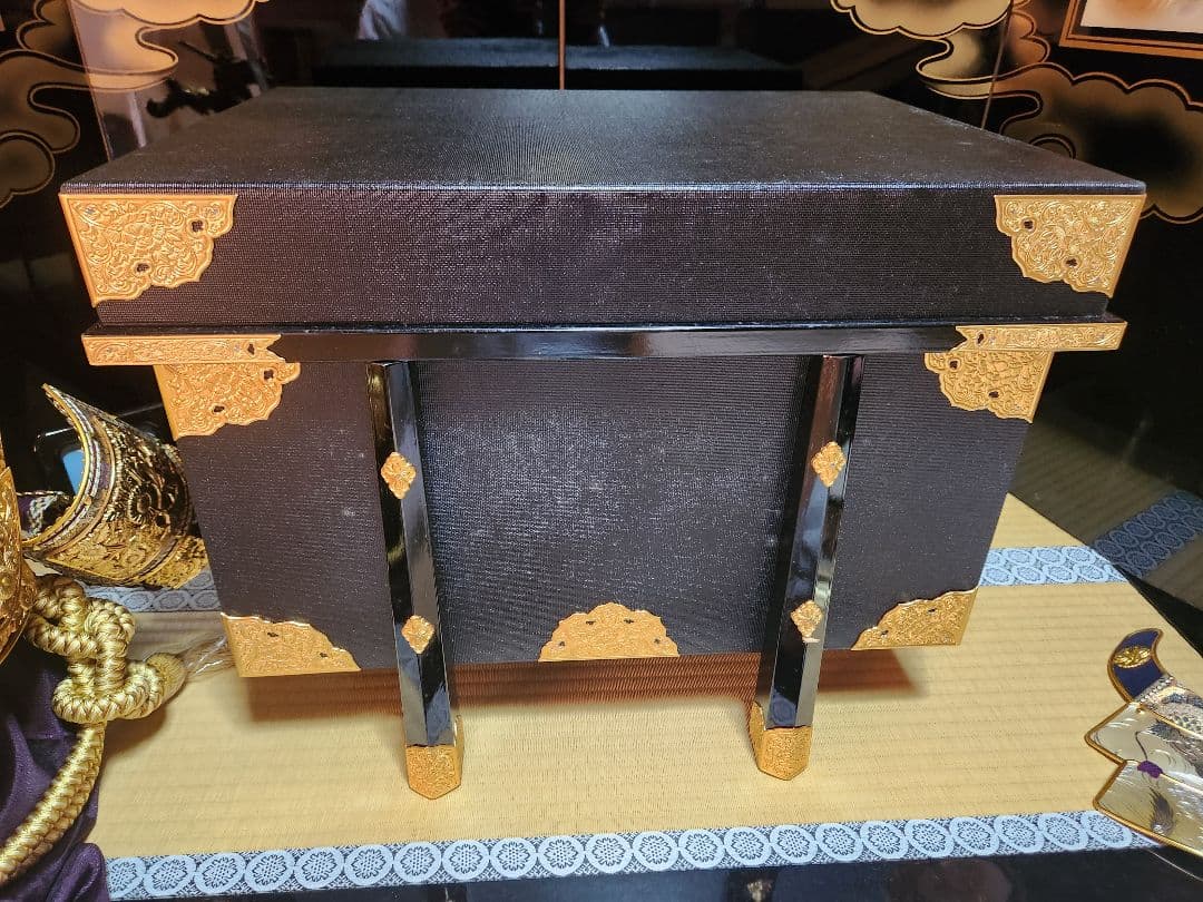 五月人形　兜　飾り台　弓矢刀　屏風　弓太刀飾り　こどもの日　武者　刀　日本