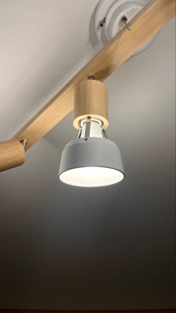 シーリングライト　ホワイト×ナチュラルウッドカラー　【廃盤】電球付き！