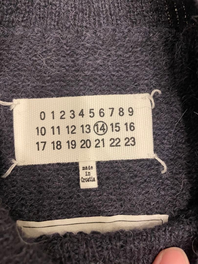 メゾンマルジェラ　アルパカ　フィッシャーマンニット レプリカ　グレー