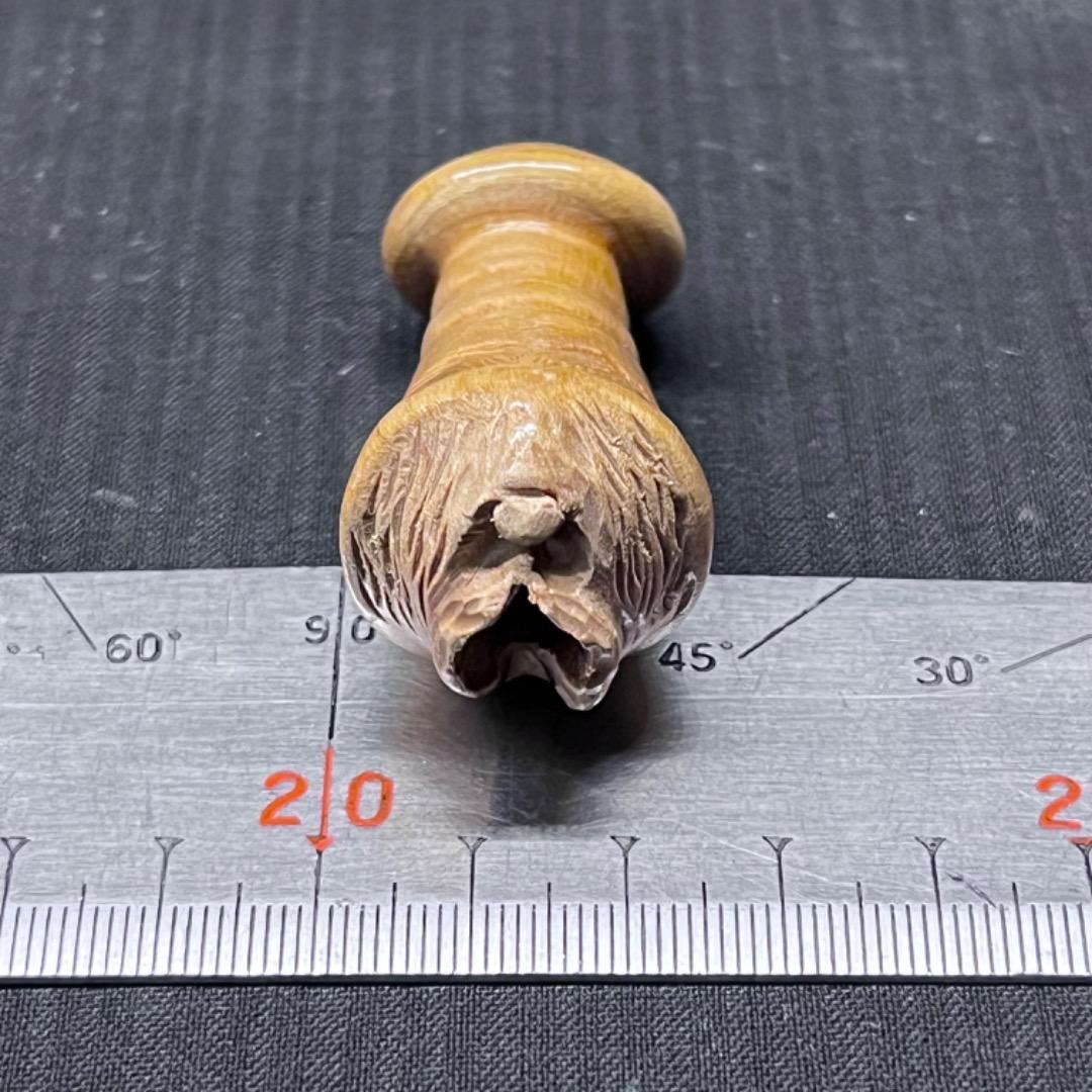 ▽Ba左1037 春画 木製 パイプ 喫煙グッズ 保管品