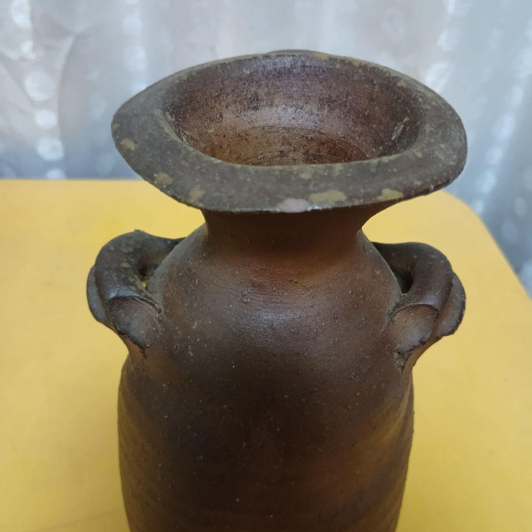 骨董品　花瓶　花入　花器　志戸呂焼　美術品　耳付花入　高級品　極美品‼️