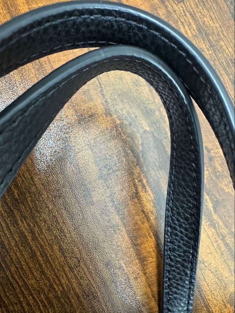 美品 COACH 2way ブラックレザー モリー ショルダーバッグ