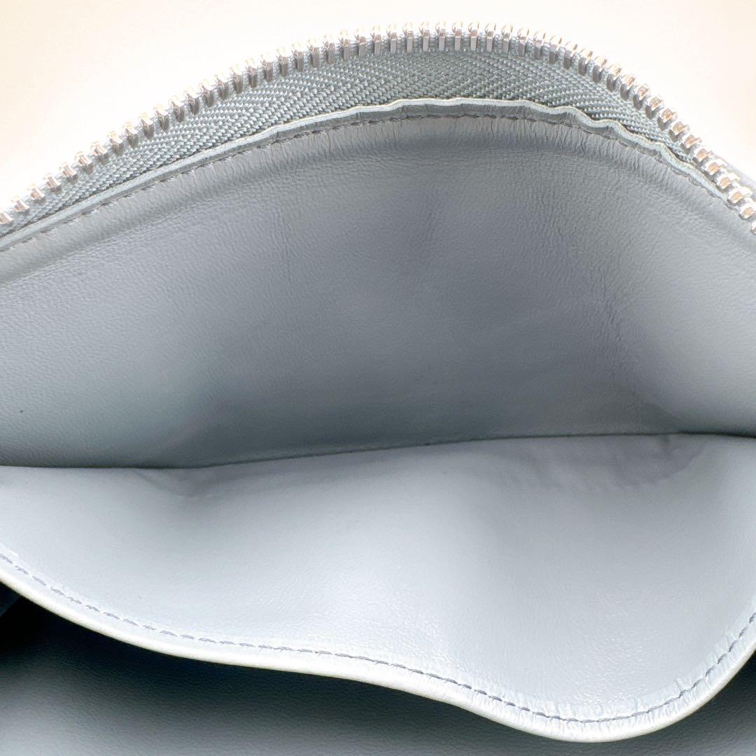 希少 ルイヴィトン ジッピー ウォレット モノグラム クッサン エンボス ブルー