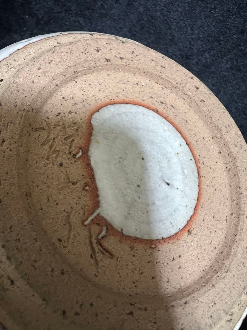 希少茶器茶道具水指（水差し）人間国宝龍山作窯　つまみ：14.5x14cm陶器製