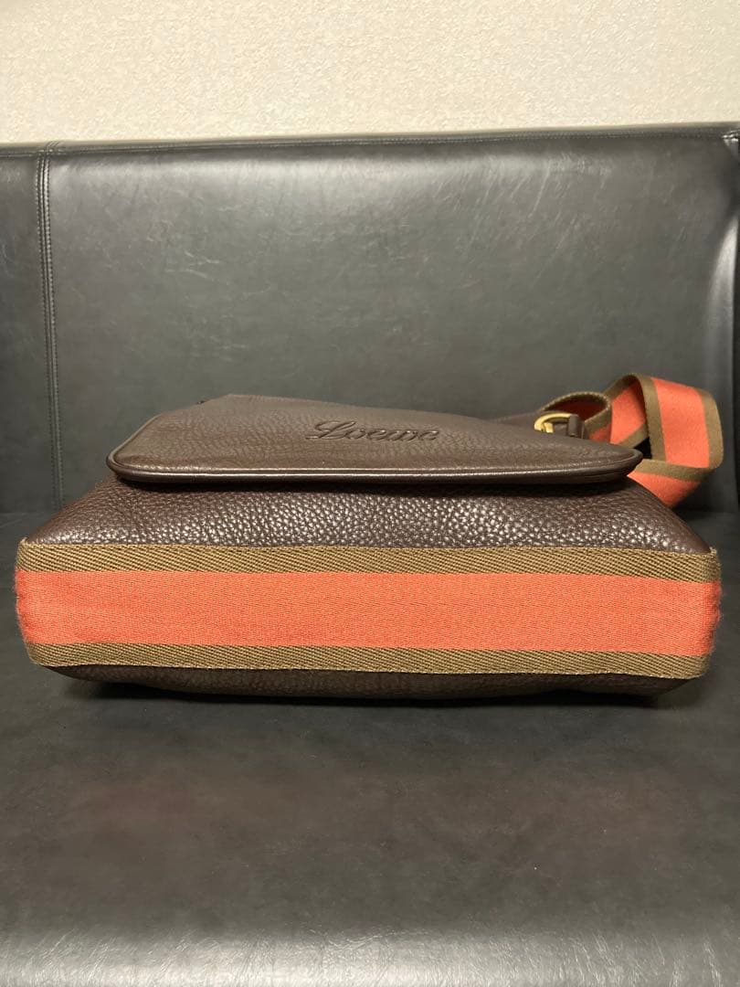 美品⭐︎LOEWE ロエベ　レザー ショルダーバッグ メンズ　ブラウン　ポーチ