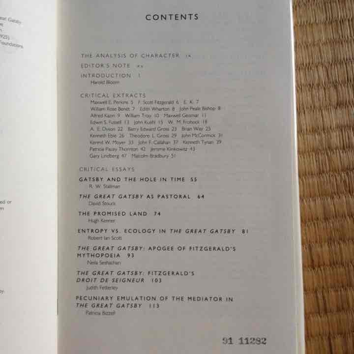 洋書 The Great Gatsby Harold Bloom