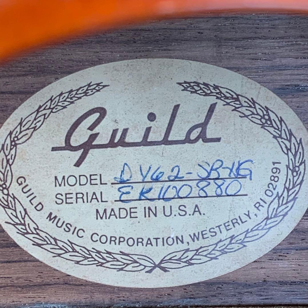 k*n様 Guild ギルド DV-62 SBHG 1994年製 美品