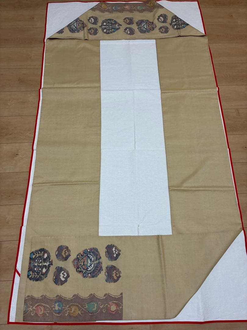 袋帯　洒落袋　カラフルな幾何学　正絹