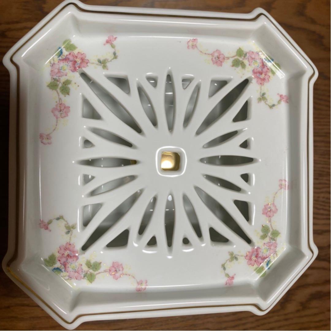 ランプベルジェ　アビランド　リモージュ陶器アロマランプ<新品未使用>