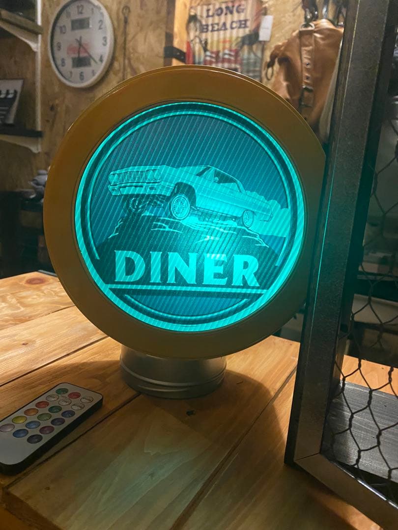 照明付き棚　アメリカン