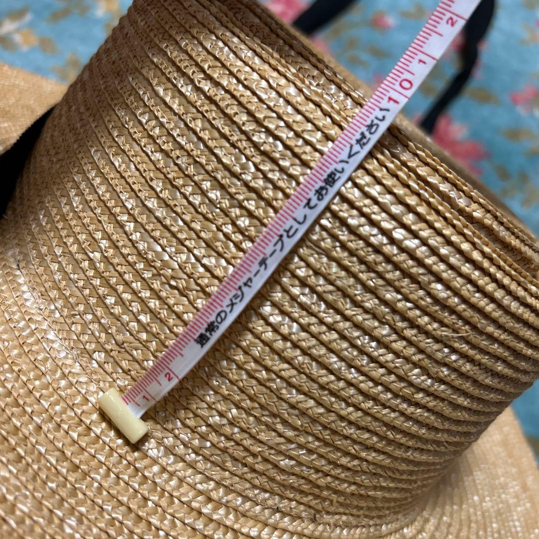 麦わら帽子 ベージュ ストローハットwicagrocery