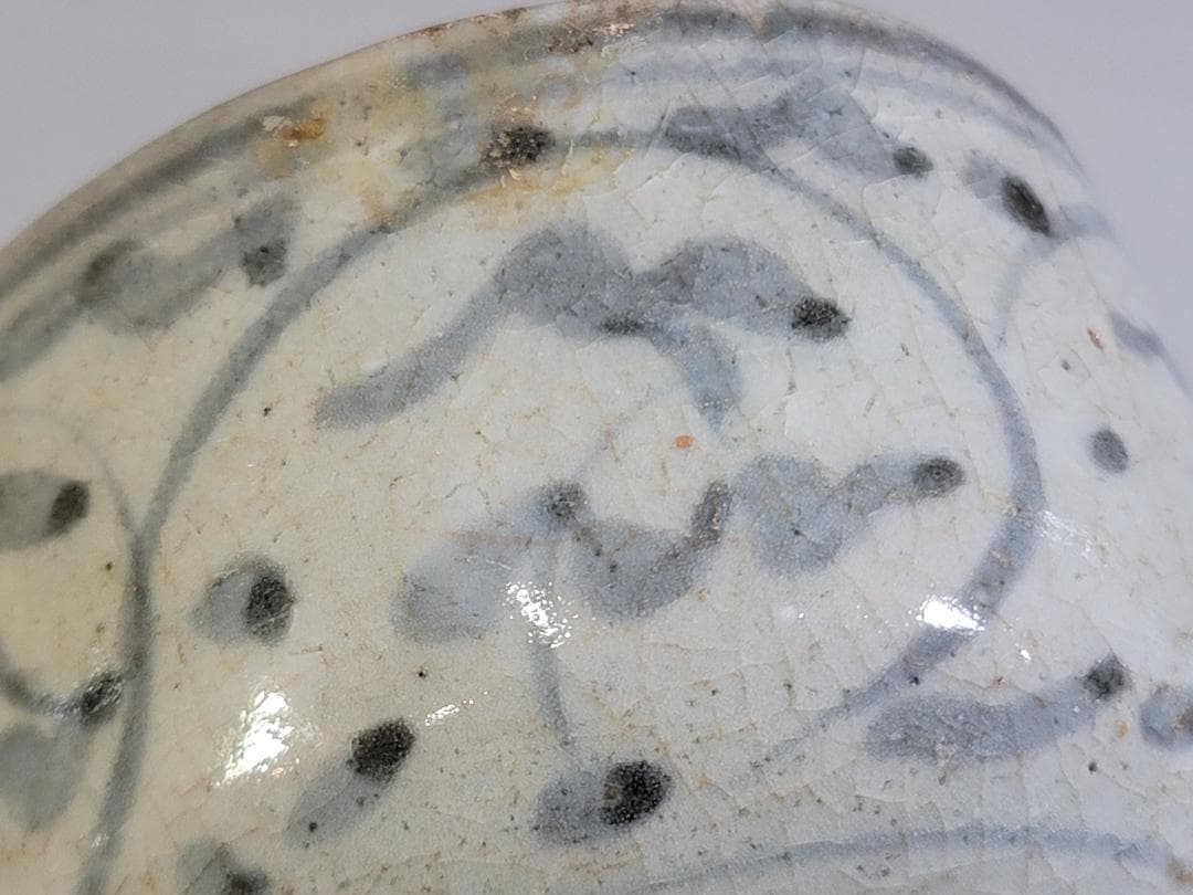 茶道具 古伊万里 染付 茶碗 古美術 DT476