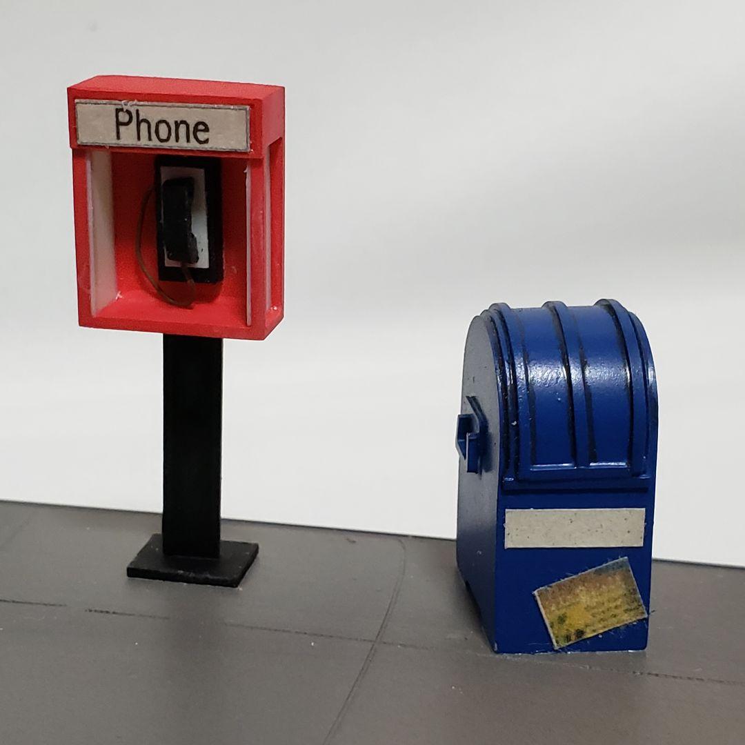 アメリカン　ダイナー　ジオラマ　ミニカーの撮影に　SNS映え♪