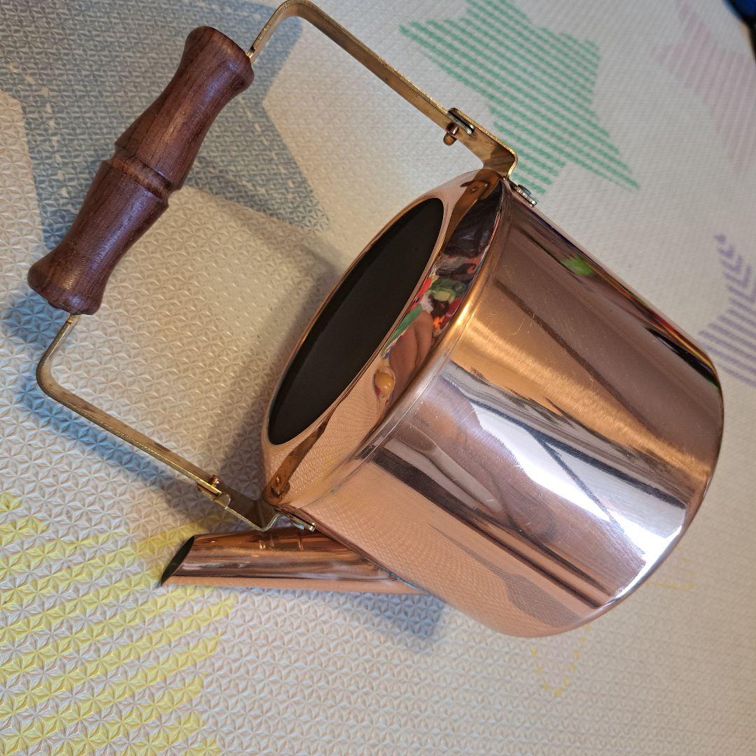 森井金属　カナディアンケトル　銅製やかん 木製ハンドル　ブロンズ　morico