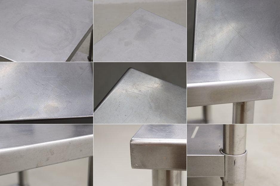 ステンレス サイドテーブル コンソール 花台 展示台 作業台 店舗什器 業務用